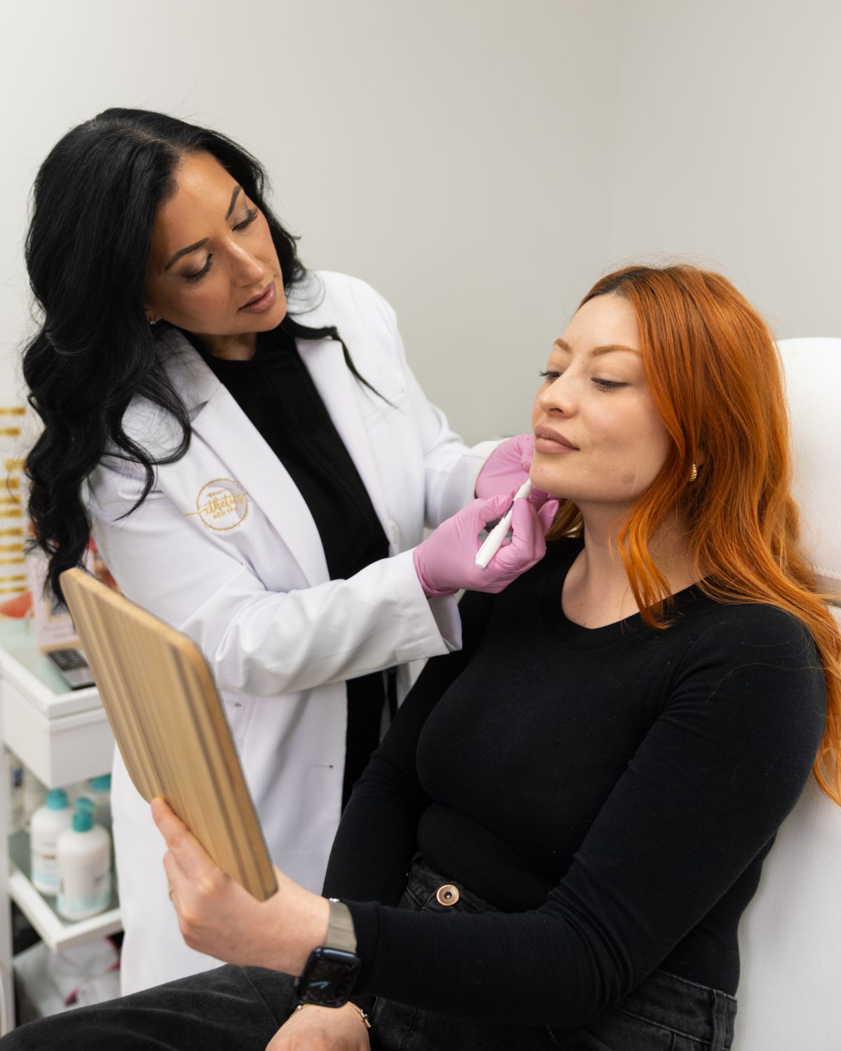 Facial aesthetic treatment at Xthetics Med Spa, Teaneck NJ